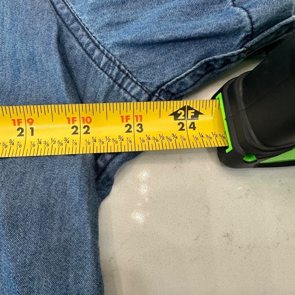 NWT Goodfellow Shirt Mens L Button Up Blue Standard Fit Cotton - Picture 4 of 5